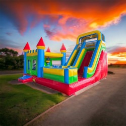 Ultimate Adventure Dome Bounce House W/Slide